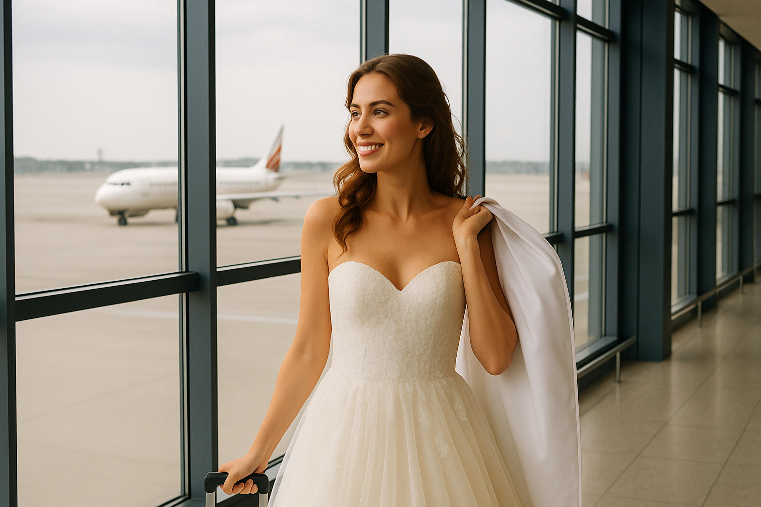 How To Travel With Your Wedding Dress for a Destination “I Do”