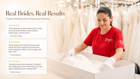 Real Brides, Real Results: What Our Customers Say About Our Wedding Gown Care