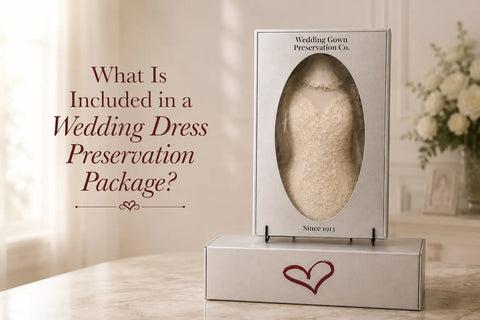 What Is Included in a Wedding Dress Preservation Package?