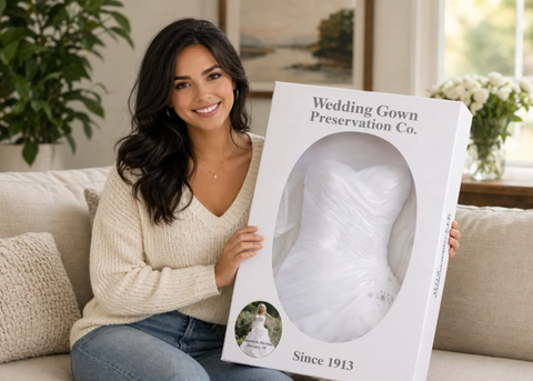 From Hesitant to Thrilled: How We Cleaned and Preserved Ashley Caldwell's Wedding Gown